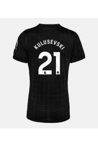 Tottenham Hotspur Dejan Kulusevski #21 Jalkapallovaatteet Naisten Vieraspaita 2025-26 Lyhythihainen
